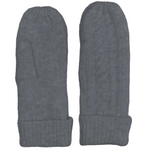 ONLY Fäustlinge »ONLANNA CABLE KNIT MITTENS CC« Dark Grey Melange Größe 1