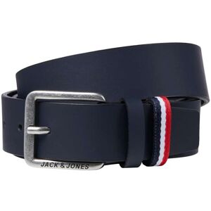 Jack & Jones Ledergürtel, JACESPO BELT marine Größe 90