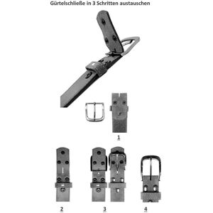 RETTUNGSRING by showroom 019° Koppelgürtel schwarz Größe 115