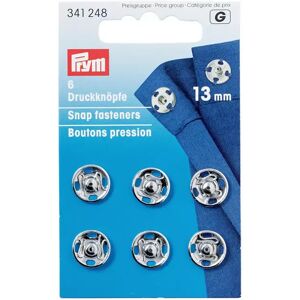 Prym - Annäh-Druckknöpfe, 13mm, Silber