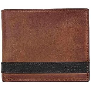 Fossil Herren Leder Bifold Geldbörse mit Münzfach für Männer