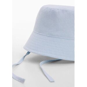 MANGO BABY Gestreifter Bucket Hat - Himmelblau - 1-3