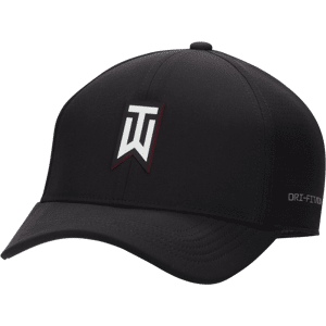 Tiger Woods strukturierte Nike Dri-FIT ADV Club Cap - Schwarz - S/M