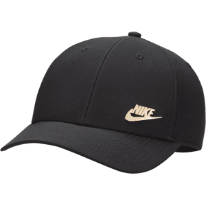 Nike Dri-FIT Club strukturierte Cap mit Metalllogo - Schwarz - M/L