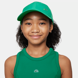 Nike Dri-FIT ClubUnstrukturierte Metall-Swoosh-Cap für Kinder - Grün - TAILLE UNIQUE