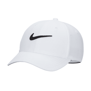 Nike Dri-FIT ClubStrukturierte Swoosh-Cap - Weiß - M/L