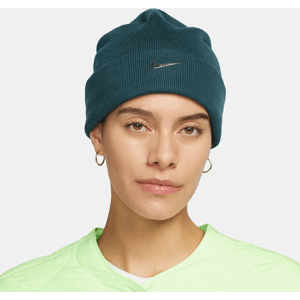 Nike Peak Standard Metallic-Beanie mit Swoosh und Bündchen - Grün - TAILLE UNIQUE