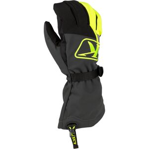 Klim Klimate Gauntlet Snowmobil Handschuhe XL Schwarz Grau Gelb
