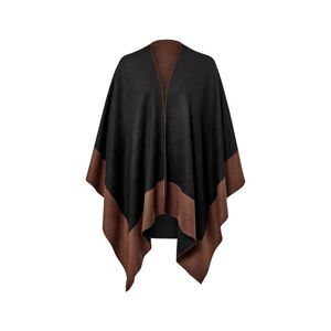 Tchibo - Wende-Poncho Schwarz Polyester 1  female