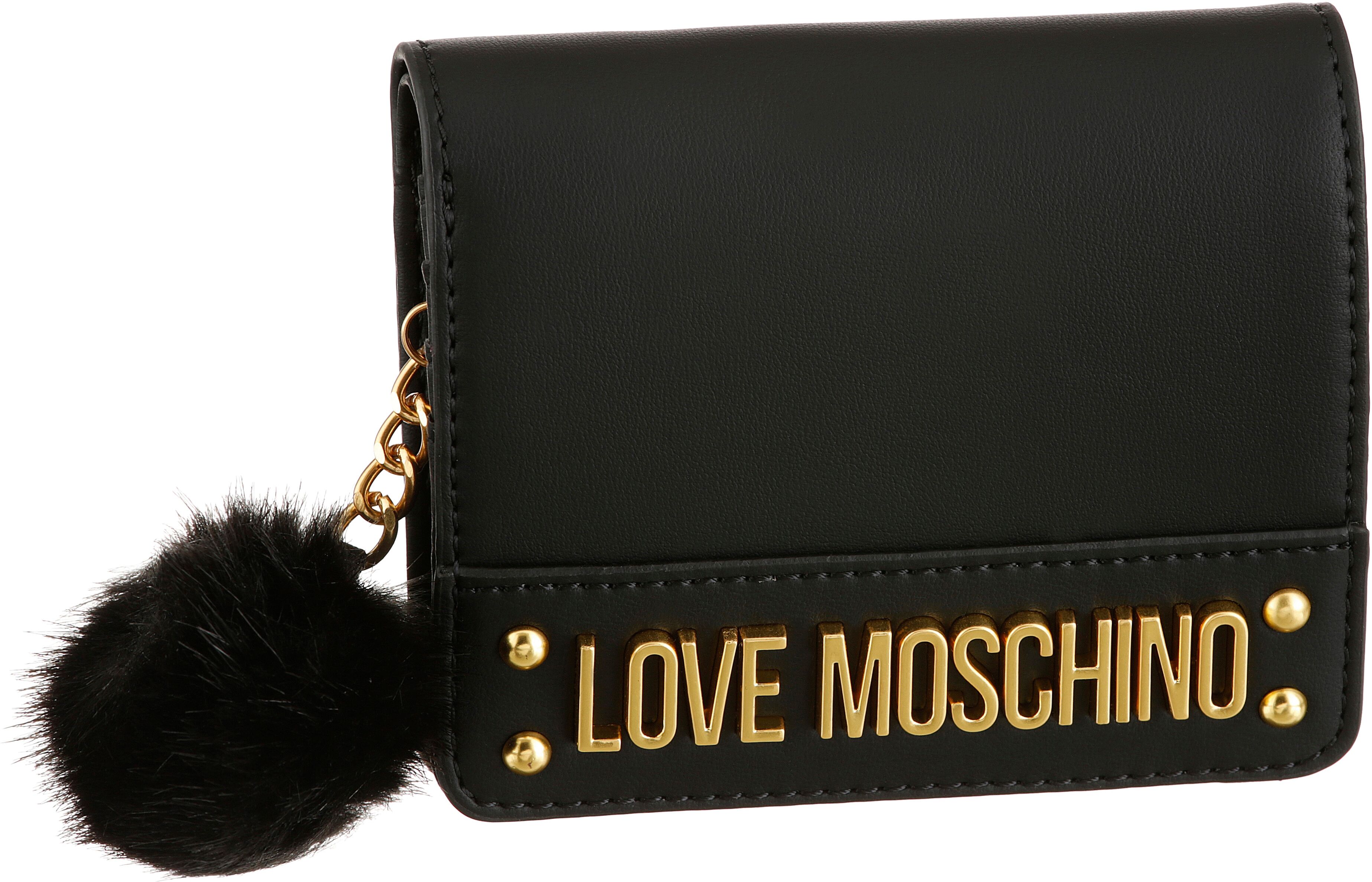 LOVE MOSCHINO Geldbörse, mit goldfarbenen Details schwarz