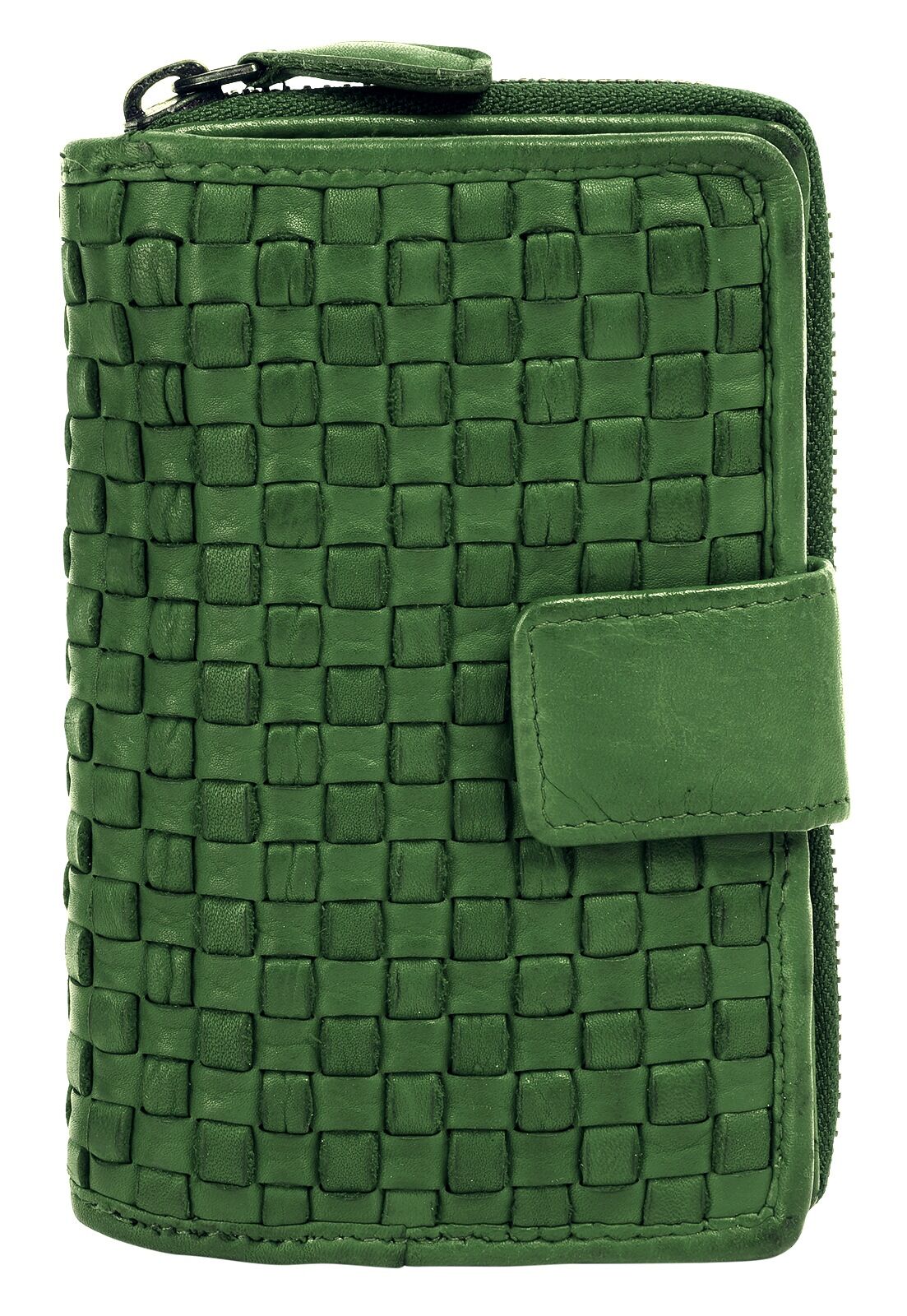 Samantha Look Geldbörse, (1 tlg.), echt Leder, Made in Italy grün