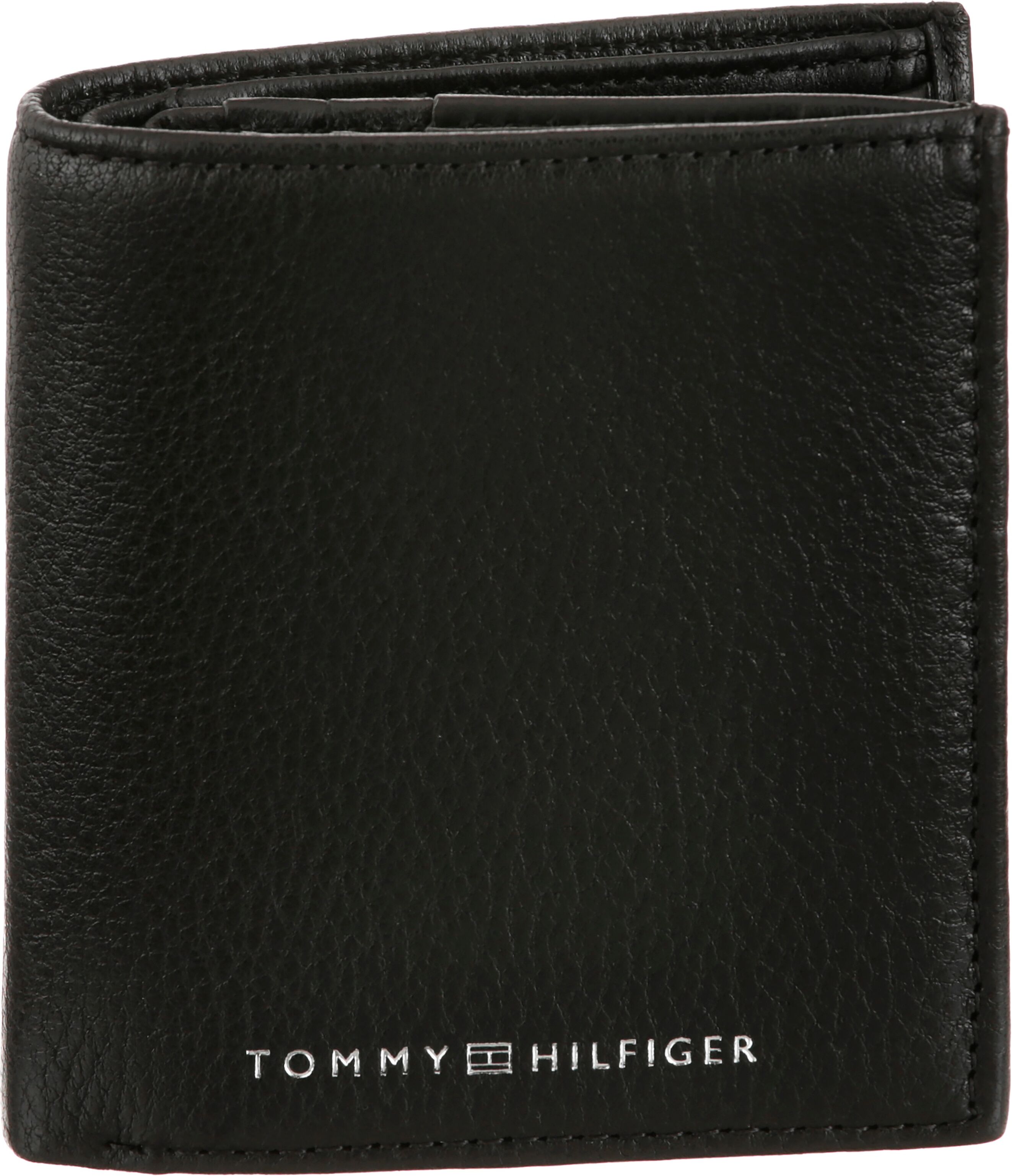 Tommy Hilfiger Geldbörse »TH DOWNTOWN NS TRIFOLD W COIN«, aus echtem Leder schwarz