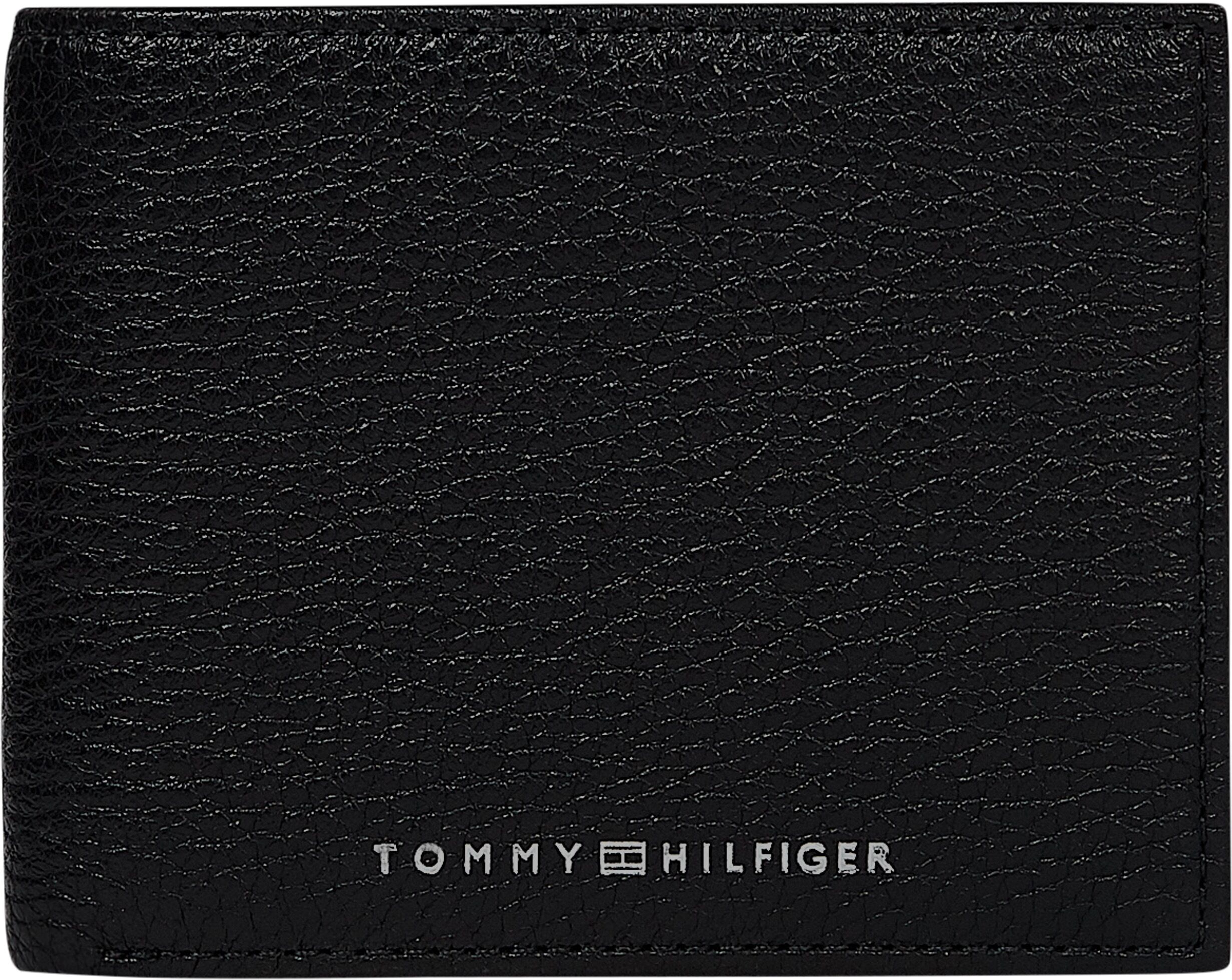 Tommy Hilfiger Geldbörse »TH DOWNTOWN MINI CC WALLET«, aus echtem Leder schwarz