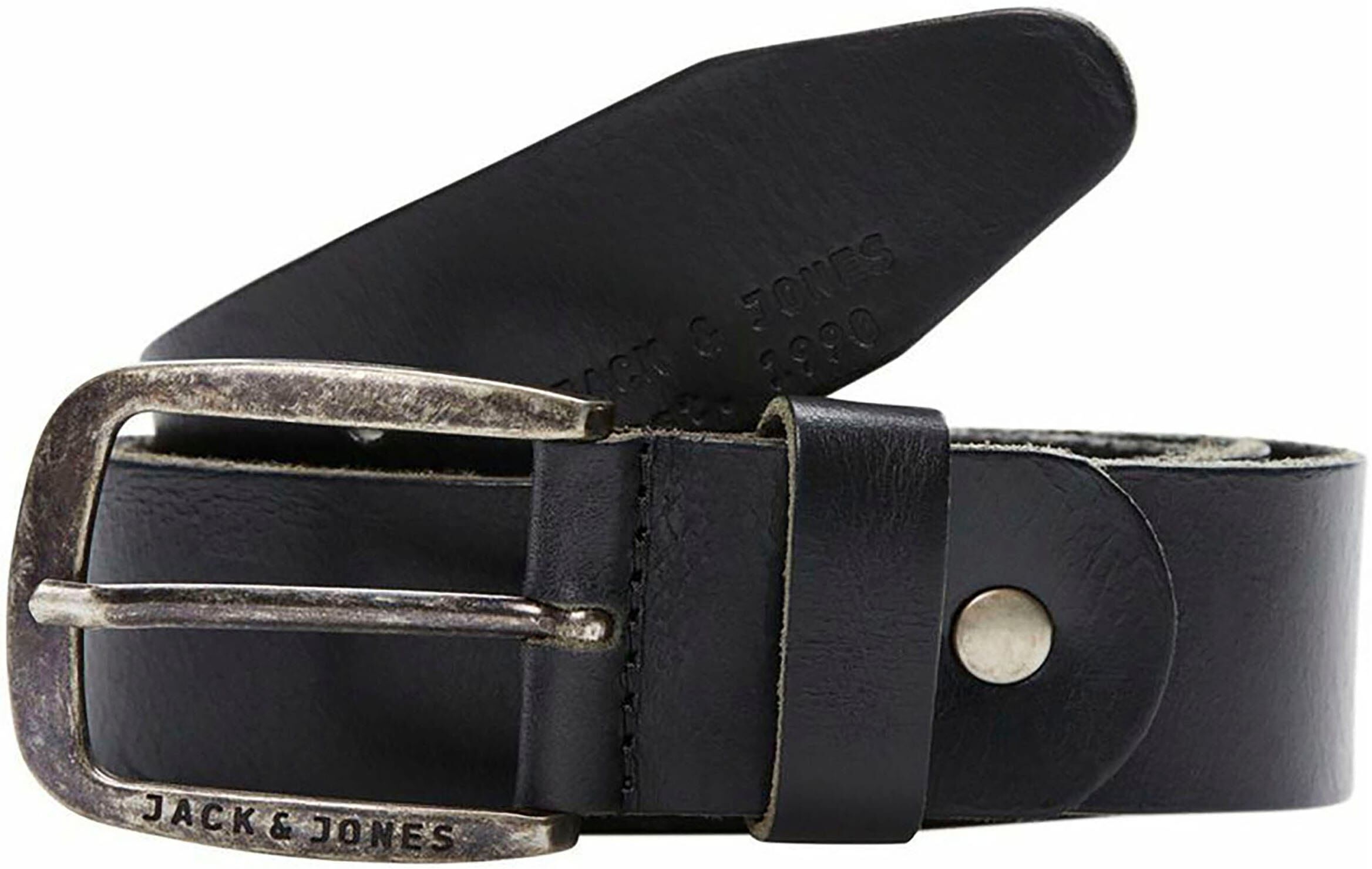 Jack & Jones Ledergürtel schwarz  85 95 105