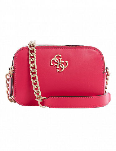 Guess Crossbody Bag «Noelle» mit Metallkette, fuchsia