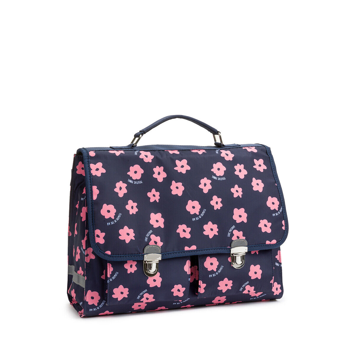 LA REDOUTE COLLECTIONS Schultasche mit Blumenmuster BLAU