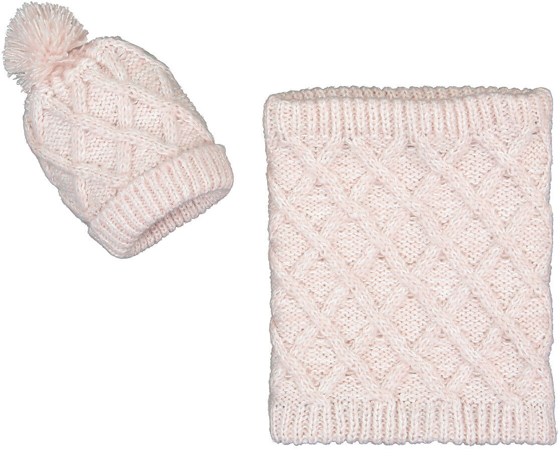 LA REDOUTE COLLECTIONS Set aus Mütze und Snood ROSA;BLAU