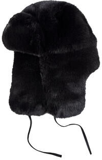 Kangol Faux-Fur-Schapka, 54/55 cm - Schwarz