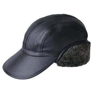 Stetson Lammfellmütze, 57 cm - Schwarz