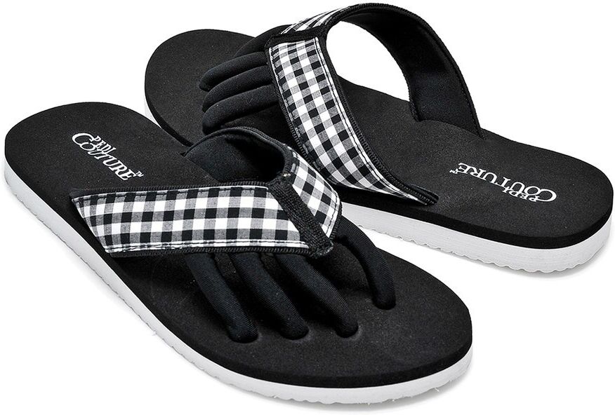 Pedi Couture Black/White Gingham Large (39/40)