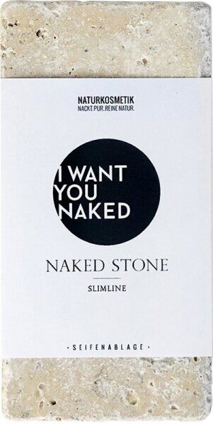 I Want You Naked Naked Stone "Slimline" Seifenablage 1 Stk. Seifensch