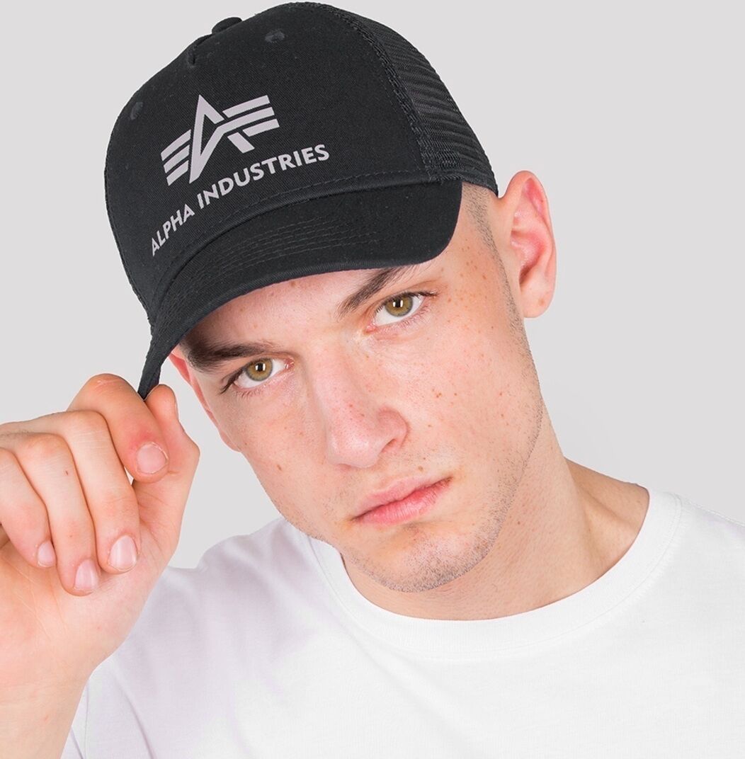 Alpha Industries Basic Trucker Kappe Einheitsgröße Schwarz