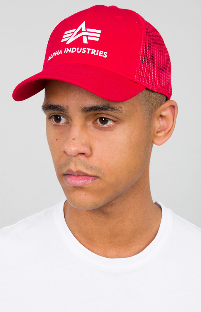 Alpha Industries Basic Trucker Kappe Einheitsgröße Rot