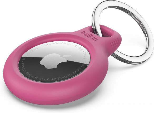 Belkin - Secure Holder for Apple AirTag with Keyring - pink