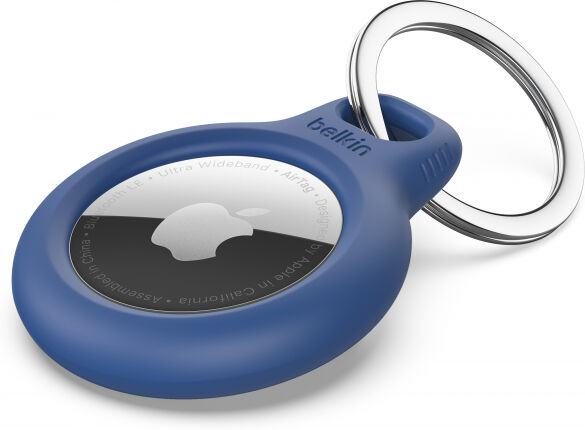 Belkin - Secure Holder for Apple AirTag with Keyring - blue