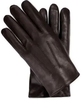 Tchibo - Leder-Handschuhe - Dunkelbraun - Gr.: 8,5 Polyester  8,5