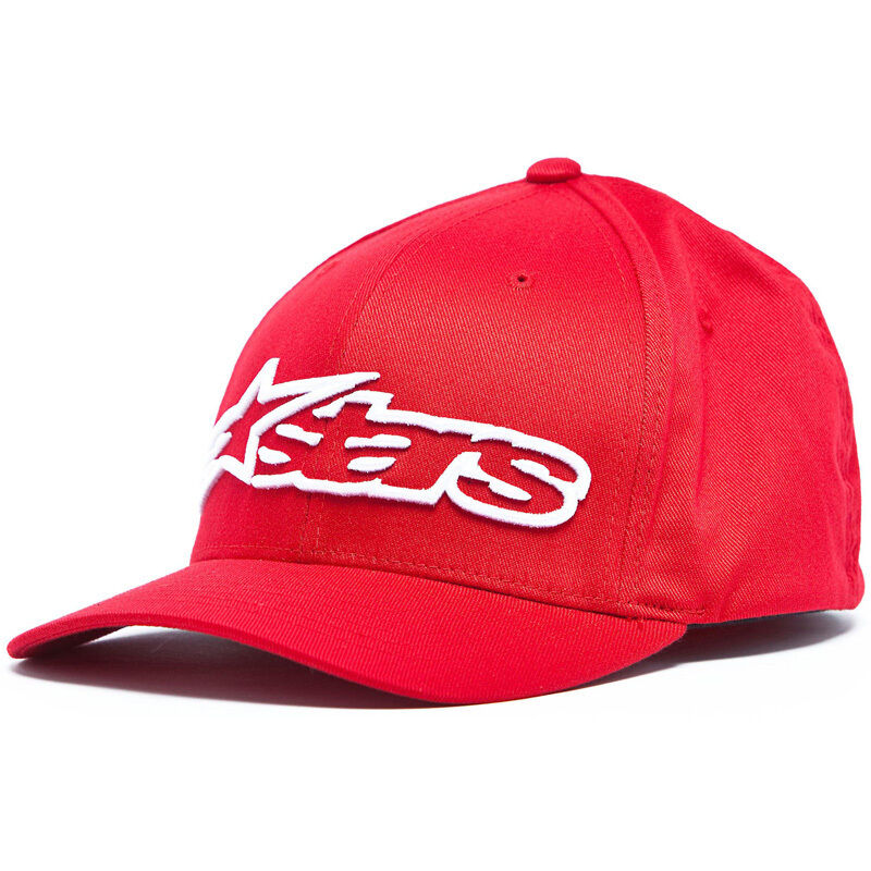 Alpinestars Blaze Flexfit Cap S M Bílá červená