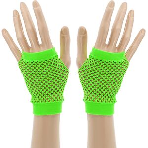 Netz-Handschuhe, neongrün