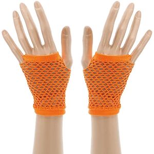 Netz-Handschuhe, neonorange