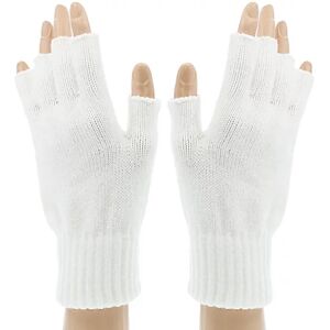 Strick-Handschuhe, weiß