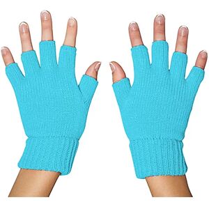 Strick-Handschuhe, hellblau