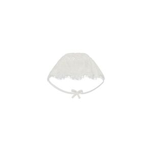 Dolce & Gabbana Kids Mütze mit Spitzendetail - Weiß 6/9/3 Unisex