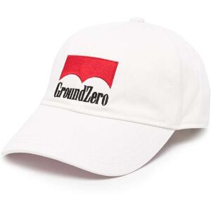 Ground Zero Baseballkappe mit Logo-Stickerei - Weiß Einheitsgröße Unisex