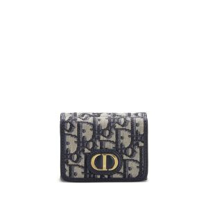 Christian Dior Pre-owned Oblique 30 Montaigne Lotus Portemonnaie - Blau Einheitsgröße Female
