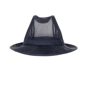 Trilby Hut mit Haarnetz dunkelblau Größe L