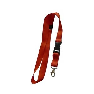 Umhängeband Lanyards Schlüsselanhänger Polyester, drehbarer Karabinerhaken, Steckschnalle, Sicherheitsbruchstelle, rot - 100 Bänder