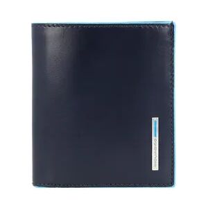 Piquadro Blue Square Geldbörse Leder 8,5 cm Portemonnaies Schwarz