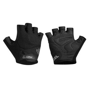 Löffler Bike-Handschuh GEL Schwarz, Fingerhandschuhe, Größe 7.0 - 7.5 - Farbe Schwarz