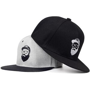 Cap Factory Graue Coole Hip-Hop-Kappe Für Männer Und Frauen, Vintage-Stickerei, Charakter, Baseballkappen, Gorras, Snapback-Hut