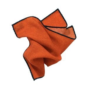Mey & Edlich Herren Einsteck-Tuch Orange einfarbig 01