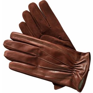 Mey & Edlich Herren Leder-Handschuhe Braun einfarbig 10/11, 01