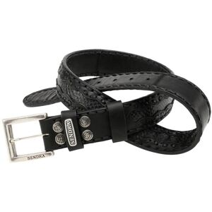 Sendra Herren Belt Schwarz gemustert 100 cm, 105 cm, 110 cm, 85 cm, 90 cm, 95 cm