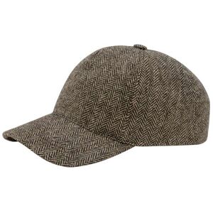 Mey & Edlich Herren Base-Cap Braun kariert 01