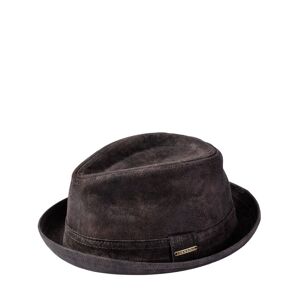 Stetson Herren Leder-Trilby schmale Krempe braun 54/55, 56/57, 58/59, 60/61