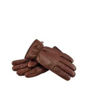 Mey & Edlich Pearlwood Herren Leder-Handschuhe Braun einfarbig L, M, XL