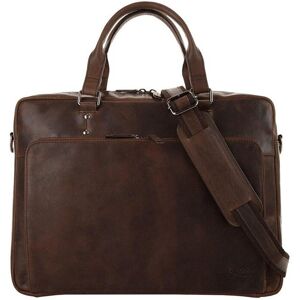 XZONE X-Zone Notebooktasche Damen Leder, cognac